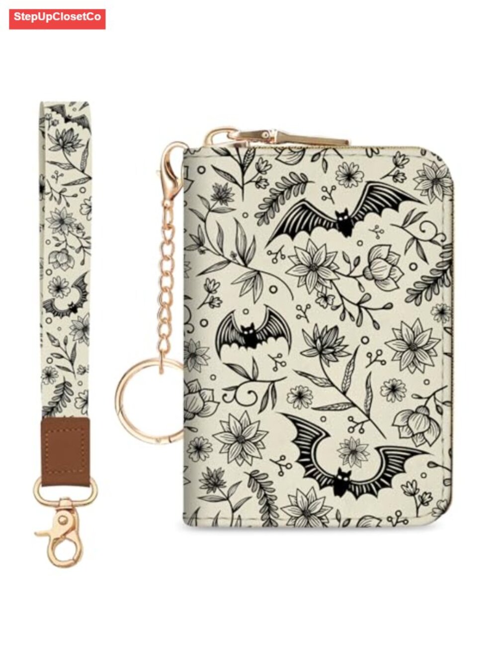 Women RFID Blocking Credit Card Holder Wallet with Wristlet Strap